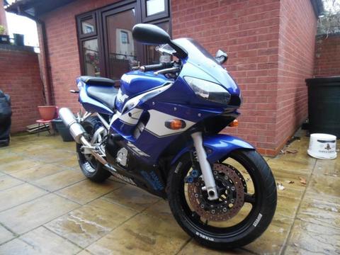 YAMAHA R6 600 CC 12 MONTHS MOT SERVICE HISTORY