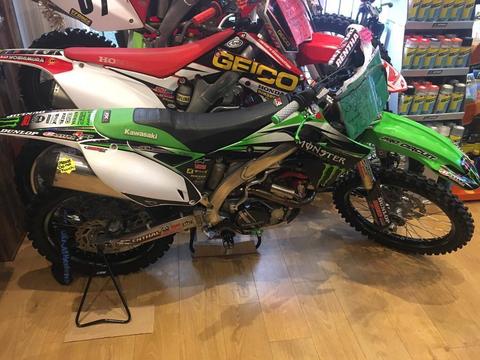 Kawasaki KX F 450 2015 efi fuel injection good as new condition only 6.5 hours