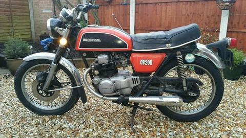 1978 Honda Cb200. Excellent project