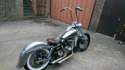 Harley davidson shovelhead bobber chopper custom