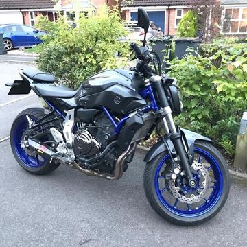 Yamaha MT07 Race Blue 689cc (A2 compatible)