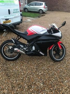 Yzf r 125 with 12 months mot