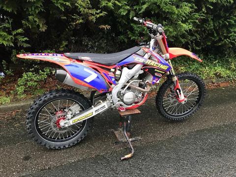 HONDA CRF 250 BUILT BY EVOTECH NEVILLE BRANDSHAWS BIKE. SWAP RAPTOR