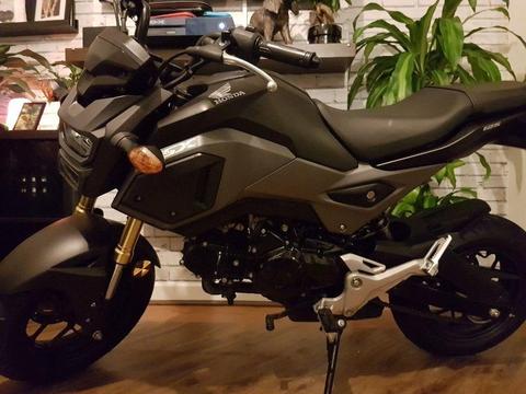 Late 2016 hond grom 125 msx very low millage