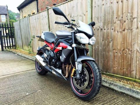2013 Triumph Street Triple 675 ABS (95hp) Naked 675cc ONLY 15K