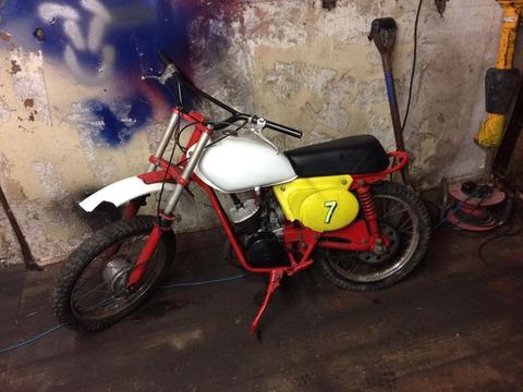 Malaguti barn find 50cc twinshock vintage motocross bike
