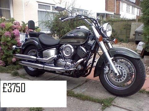 2001 Yamaha Dragstar XVS 1100 XVS1100 Classic Low mile & great condition & many extras avalible