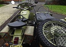 URAL WITH SIDECAR AND TRAILER AMMUNITION