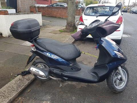 Piaggio Fly 125, 5800 miles, 14 reg, dark blue in a very good condition. Full service history
