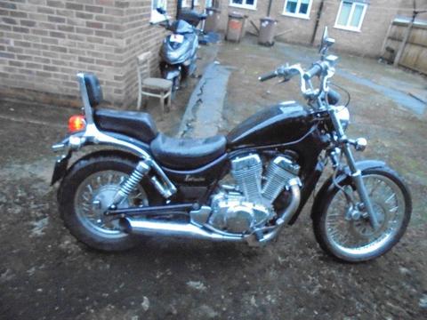 SUZUKI 750 INTRUDER, 1990, BLACK AND CHROME, CUSTOM CRUISER