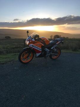 Cbr125r 66 plate 6,800miles, Serviced Well £2495