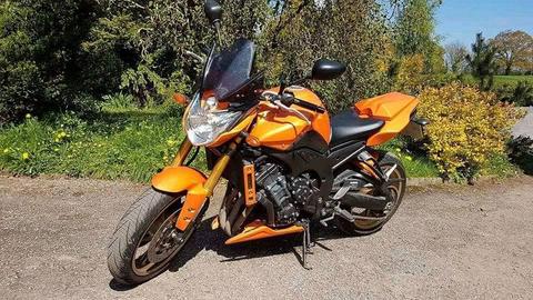 Yamaha FZ8 in Pearlescent Sunburst Orange. May Px - Not Z1000