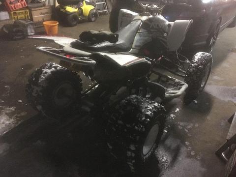 yamaha yfz450 road legal racing quad on plg ride on a car licence ££££ extras fitted