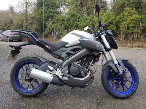 Yamaha MT125, low mileage, excellent condition, 100+ MGP