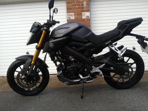 Yamaha MT, ABS, 125. 2016 reg, 1000 miles, £2200. ono