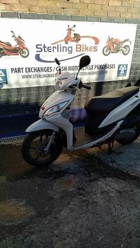 Here for sale we have a HONDA VISION 110cc, 2011 white for £1200