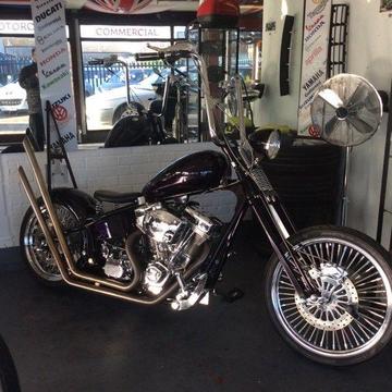 At Hurricane Part X Welcome Old Skool Softail Chop VGC As New Not Harley Bobber Chop