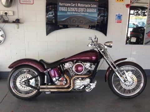 At Hurricane Part X Welcome Custom Santee Softail Low Ride Chop Revtech Not Harley Davidson Bobber
