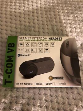 Helmet intercom headset