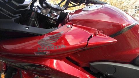 Honda Cbf 125 3000 miles, 2014 plates, Danmoto exhaust after small collision