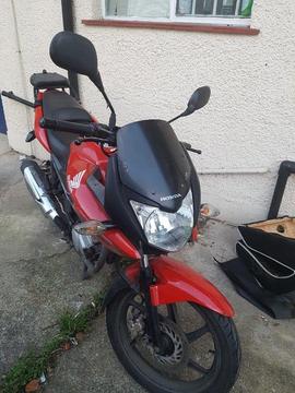 Honda cbf 125 written off