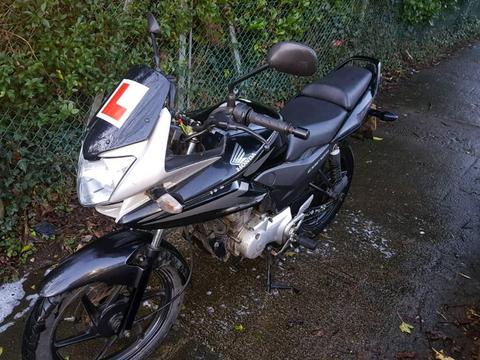 Honda cbf 125 black 2012 plate