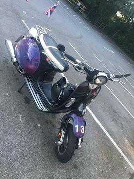 Custom milano 125 retro Vespa style scooter