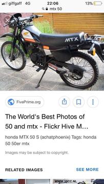 Honda MTX 50 great for project are for green laneing will run all day 300 are swops for feild bike