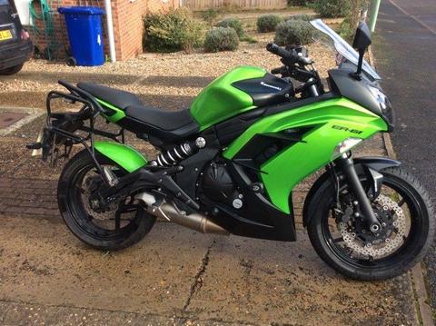 Kawasaki ER6F 2013 ABS model with lots of accessories