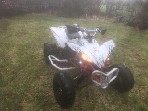 yamaha yfz 450 road legal racing quad on plg ride on a car licence ££££ extras fitted