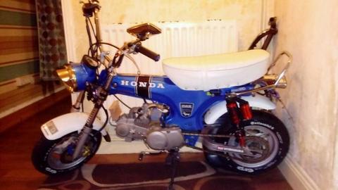 skyteam dax 50 with new stomp 140 engine swap for another bike 100cc to 900cc