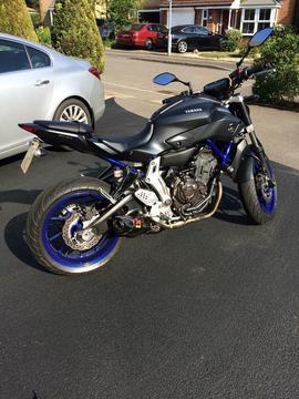 Yamaha MT07 689cc Race Blue