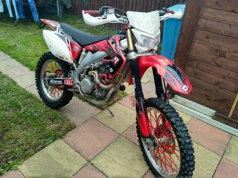 Honda CRF 450R road legal night and day mot