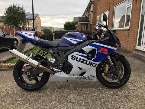 2005 SUZUKI GSXR 750 WITH 6 MONTHS WARRANTY AND NATIONWIDE RECOVERY, 0% DEPOSIT FINANCE, PX