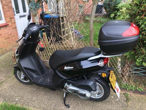 As new 66 plate 100cc moped black ONLY 78 MILES