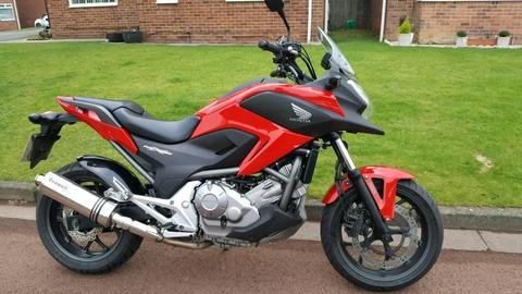 Honda NC700X 2012 RED 13k miles 12 Months MOT