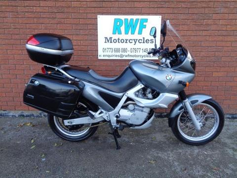 BMW F 650, 2000, W REG, EXCELLENT COND, ONLY 24K WITH SH, MOT'D, 3 BOX LUGGAGE