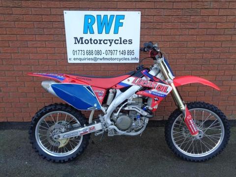 HONDA CRF 450, 2008, ONLY 2 OWNERS FROM NEW, LOW HOURS, MINT, ORIGINAL CONDITION