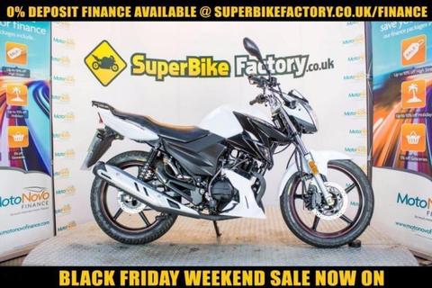 2017 67 LEXMOTO ASPIRE 125 WHITE EFI 125CC 0% DEPOSIT FINANCE AVAILABLE