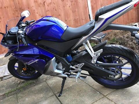 4 month old yzfr125 insurance category N write of