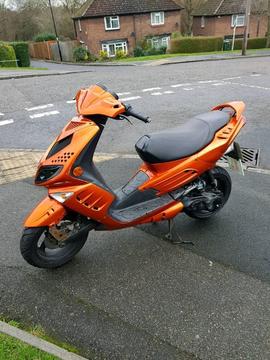Peugeot speedfight 50cc moped with a malossi 70cc bore kit plus loads of other bits
