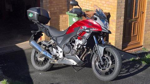 Honda CB500 XA with less than 10 000 miles, full service history, 12 month MOT and Extras