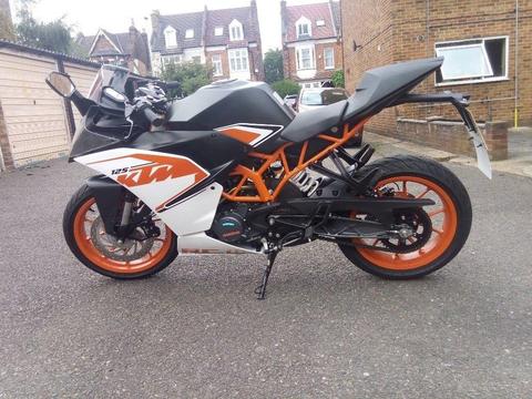 KTM RC 125 Low mileage, new condition!