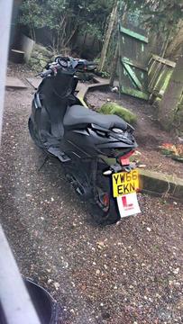 sports moped 50cc (66 plate) 2017 1 year old!