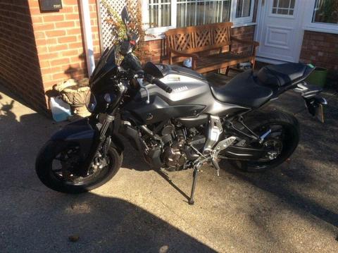 Yamaha MT-07 Matt Grey, 14 Plate, 1475 miles