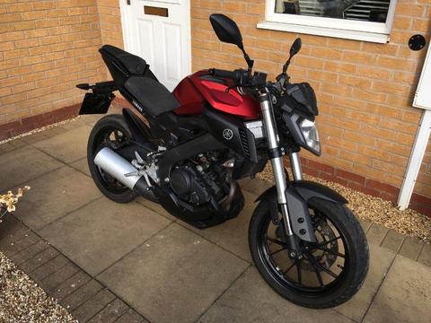 YAMAHA MT125 ABS ( 65 REG ) MATT RED MODEL **** DELIVERY AVAILABLE ***