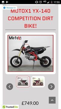 Yx 140cc ttr style dirt bike pit bike