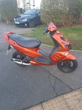 Peugeot speedfight 50cc with a 70cc bore kit fully raced up. Starts and runs.read full ad