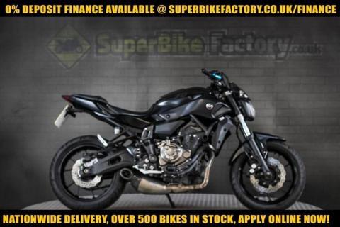 2017 66 YAMAHA MT-07 ABS 700CC 0% DEPOSIT FINANCE AVAILABLE