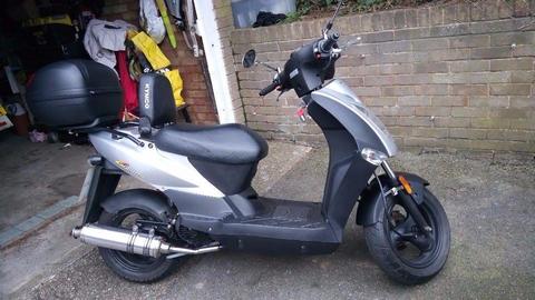 Kymco Agility 50 with fully rebuild 90cc engine (registered as 50cc)